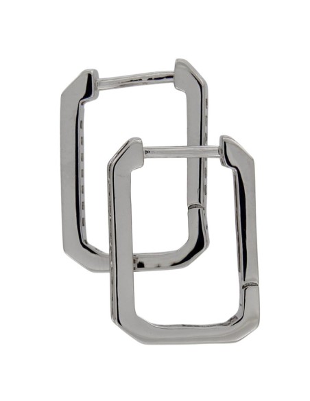 CRI-1143 - CRIOLLA DE PLATA CON FOMRA OVALADA Y CIRCONITA DE 10 MM X 15 MM