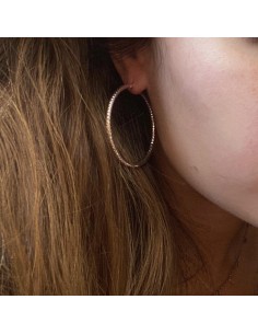 CRI-468 - CRIOLLA CHAPADO ORO DE 40 MM DIAMETRO INTERIOR 2