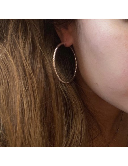 CRI-468 - CRIOLLA CHAPADO ORO DE 40 MM DIAMETRO INTERIOR