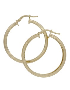 CRI-1103 - CRIOLLA DE PLATA CHAPADA EN ORO MATIZADA DE 20 MM 2