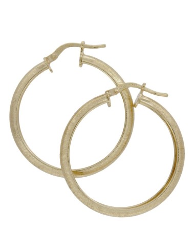 CRI-1103 - CRIOLLA DE PLATA CHAPADA EN ORO MATIZADA DE 20 MM