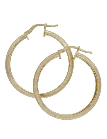 CRI-1103 - CRIOLLA DE PLATA CHAPADA EN ORO MATIZADA DE 20 MM