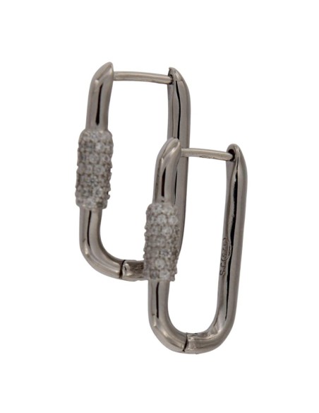 CRI-720 - CRIOLLA DE PLATA CON FORMA DE ÓVALO CON DETALLE DE CIRCONITA 