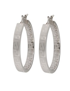 CRI-1025 - CRIOLLA DE PLATA CON MOTIVO DE GRECA DE 20 MM