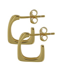 CRI-1262 - CRIOLLA DE PLATA CHAPADA EN ORO DE 8,5 MM  2