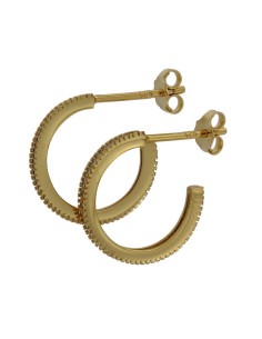 CRI-996 - CRIOLLA DE PLATA CHAPADA EN ORO CON CIRCONITA DE 12 MM 2