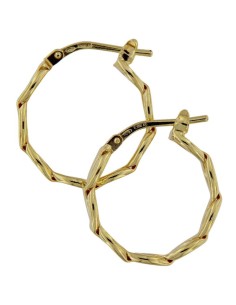 CRI-1158 - CRIOLLA DE PLATA CHAPADA EN ORO ENTRELAZADA DE 20 MM 2