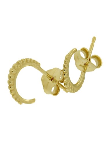 CRI-690 - CRIOLLA DE PLATA CHAPADA EN ORO CON ABERTURA TRASERA Y MOTIVO DE BOLITAS UNIDAS