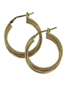 CRI-1170 - CRIOLLA DE PLATA CON DOBLE TIRA UNA DIAMANTADA ENTRELAZADAS DE 20 MM 2