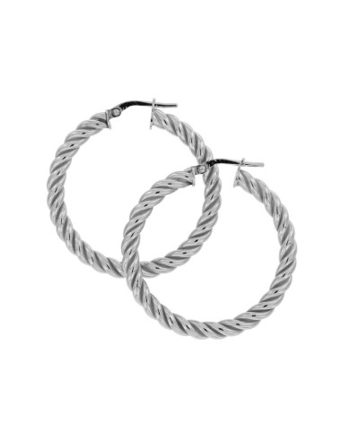 CRI-979 - CRIOLLA DE PLATA ENROSCADA DE 4 MM Y 27 MM INT.