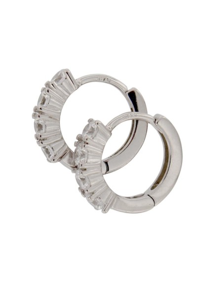 CRI-944 - CRIOLLA DE PLATA CON CIRCONITA DE 3 MM Y 10 MM 