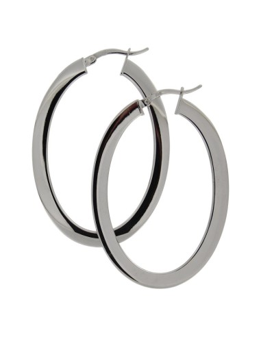 CRI-1037 - CRIOLLA DE PLATA CON MOTIVO OVALADO DE 25 MM X 40 MM