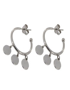 CRI-672 - CRIOLLA DE PLATA CON ABERTURA TRASERA CON MOTIVOS CIRCULARES COLGANTES