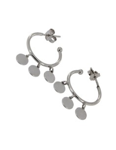 CRI-672 - CRIOLLA DE PLATA CON ABERTURA TRASERA CON MOTIVOS CIRCULARES COLGANTES  2