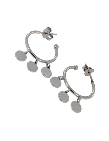 CRI-672 - CRIOLLA DE PLATA CON ABERTURA TRASERA CON MOTIVOS CIRCULARES COLGANTES 