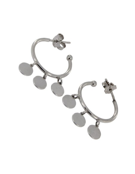 CRI-672 - CRIOLLA DE PLATA CON ABERTURA TRASERA CON MOTIVOS CIRCULARES COLGANTES 