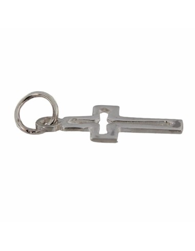 CRUZ-240 - CRUZ DE PLATA CALADA DE 18 MM X 12 MM