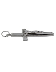 CRUZ-329 - CRUZ DE PLATA CON CRISTO DE 26 MM X 40 MM 2