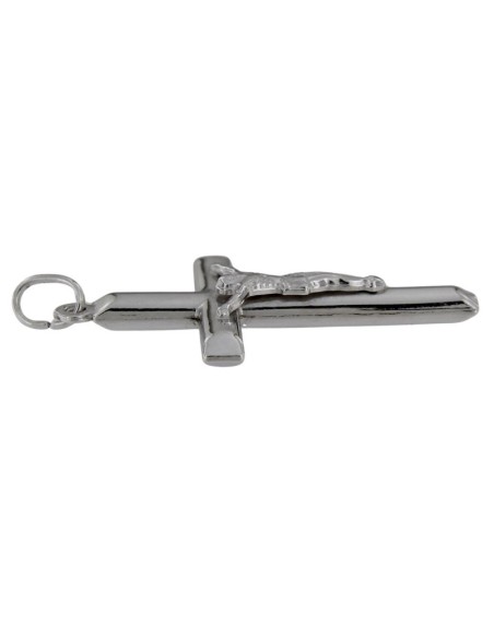 CRUZ-329 - CRUZ DE PLATA CON CRISTO DE 26 MM X 40 MM