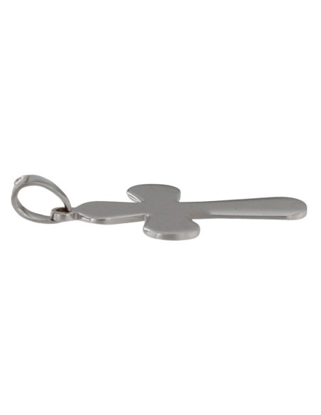 CRUZ-344 - CRUZ DE PLATA LISA DE 19 MM X 28 MM