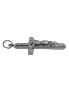 CRUZ-326 - CRUZ DE PLATA CON CRISTO DE 23 MM X 35 MM 2