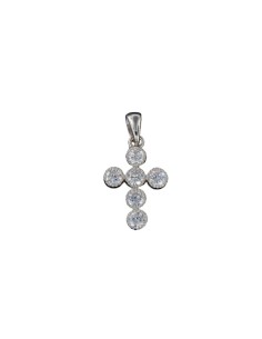 CRUZ-238 - CRUZ CON LOS BORDES REDONDEADOS CON CIRCONITA DE 2 CM DE ALTO