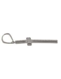 CRUZ-319 - CRUZ DE PLATA CON CIRCONITAS DE 23 MM X 14 MM  2