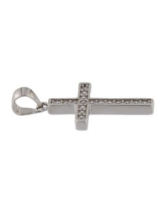 CRUZ-316 - CRUZ DE PLATA CON CIRCONITAS DE 20 MM X 13 MM 2