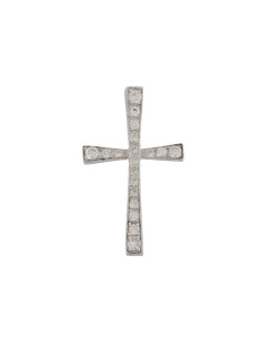CRUZ-100 - CRUZ DE PLATA CON CIRCONITA DE 43 MM X 25 MM