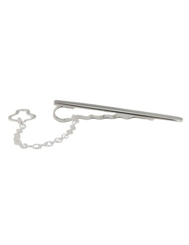 CB-125 - PISACORBATAS PLATA RECTANGULAR DE 6 MM X 48 MM