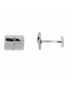 CB-106 - GEMELO EN FORMA RECTANGULAR CON DIBUJO EN RELIEVE PLATA
