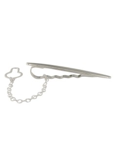 CB-124 - PISACORBATAS PLATA OVALADO DE 7 MM X 48 MM 2