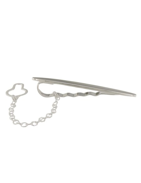 CB-124 - PISACORBATAS PLATA OVALADO DE 7 MM X 48 MM