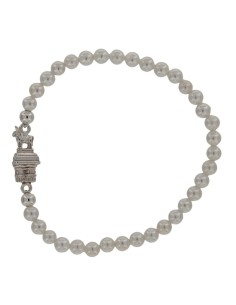 PUL-4618 - PULSERA ELÁSTICA CON PERLA DE 4 MM Y MOTIVO DE TORICO TERUEL DE 15 MM X 7 MM