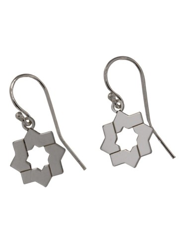 P-5476 - PENDIENTE HIPPY ESTRELLA MUDÉJAR LISA 14 MM