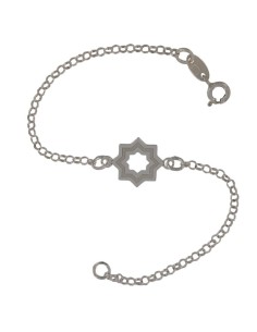 PUL-4212 - PULSERA LÁSER ESTRELLA MUDÉJAR SATINADA 14 MM DE 18 CM 2