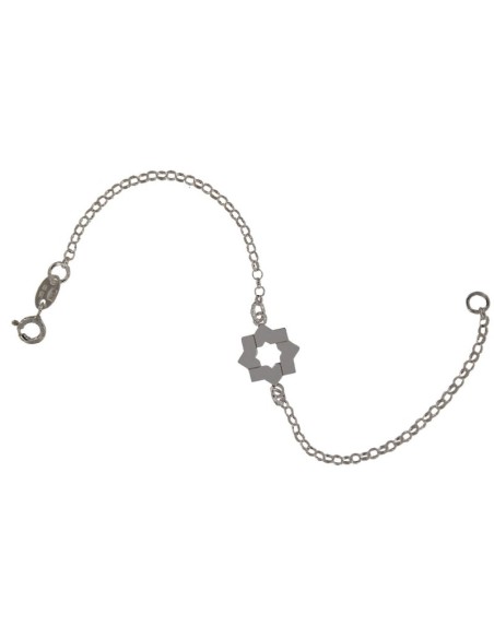 PUL-3839 - PULSERA ESTRELLA MUDÉJAR LISA 16 MM DE 18 CM