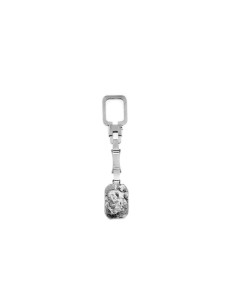 LL-63 - LLAVERO DE PLATA SAN CRISTOBAL DE 32 MM X 20 MM Y 10 CM