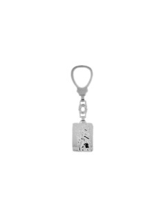 LL-88 - LLAVERO DE PLATA SAN CRISTOBAL DE 36 MM X 23 MM Y 10 CM