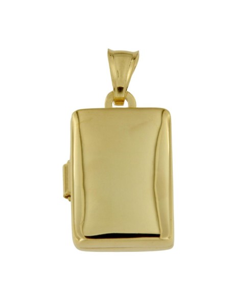 PAS-78 - PASTILLERO DE PLATA CHAPADA EN ORO FORMA RECTANGULAR DE 20 MM X 14 MM 