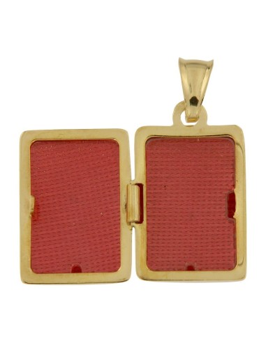 PAS-78 - PASTILLERO DE PLATA CHAPADA EN ORO FORMA RECTANGULAR DE 20 MM X 14 MM 