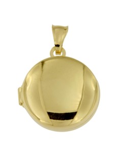 PAS-80 - PASTILLERO DE PLATA CHAPADO EN ORO CIRCULAR DE 20 MM X 23 MM