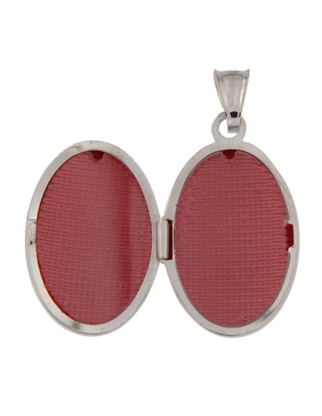 PAS-79 - PASTILLERO DE PLATA OVALADO CON DIBUJO 25 MM X 17 MM