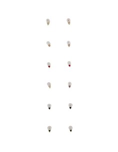 EXP-27 - EXPOSITOR PENDIENTES DE PRESIÓN CHAPADOS EN ORO CON PERLA Y CIRCONITA CON 3 GARRAS 