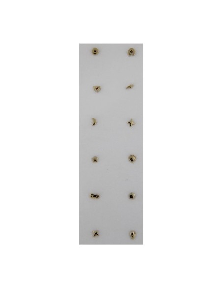 EXP-31 - EXPOSITOR DE PLATA CHAPADO EN ORO MOTIVOS VARIADOS UNITARIOS