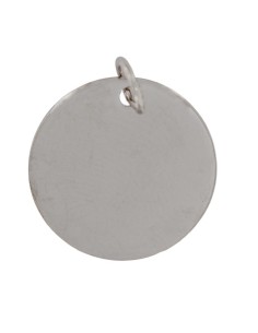 PLACA-20RO - PLACA DE PLATA RODIADA DE 20 MM DE DIÁMETRO