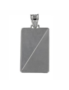 PLACA-122 - PLACA PLATA BRILLO Y MATE DE 19 MM X 32 MM