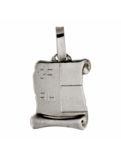 PLACA-20/2 - PLACA DE PLATA CON PERGAMINO DE SALUD