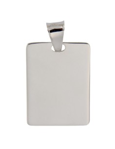 PLACA-164 - PLACA DE PLATA RECTANGULAR DE 18 MM X 25 MM