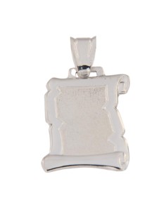 PLACA-126 - PERGAMINO DE PLATA CON CENTRO MATIZADO 26 MM